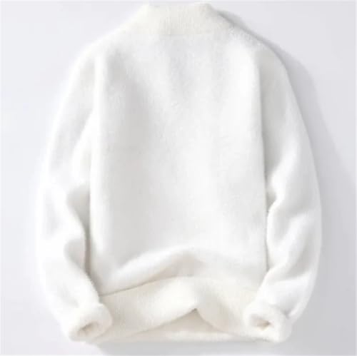 Mens V Neck Sweater Knitted Warm Jumper Sweater Long Sleeve Solid Color Pullover Top2