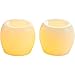 Inglow CG24101CR201 Flameless Mini Hurricanes Vanilla Scented Candle, Cream, 2-Pack