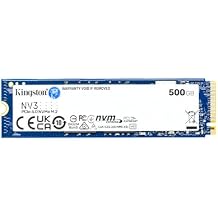 Kingston NV3 500GB M.2 2280 NVMe SSD | PCIe 4.0 Gen 4x4 | Up to 5000 MB/s | SNV3S/500G