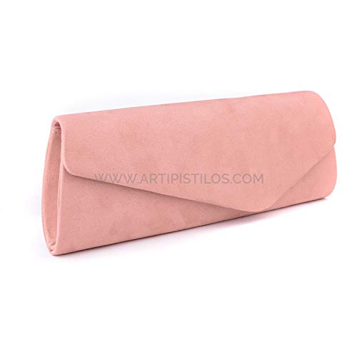 Artipistilos® Bolso De Antelina Arezzo - Rosa Palo - Bolsos De Fiesta
