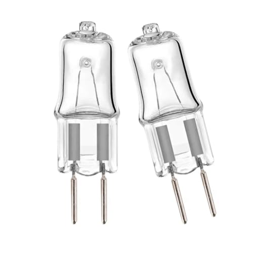 JZLBBC Halogen Clear Bulbs GY6.35 220V 35W Halogen Light Bulb G6.35 50W 75W 100W 150W 250W JC Type Clear Glass Lens Lamp Warm White 5PCS 10W
