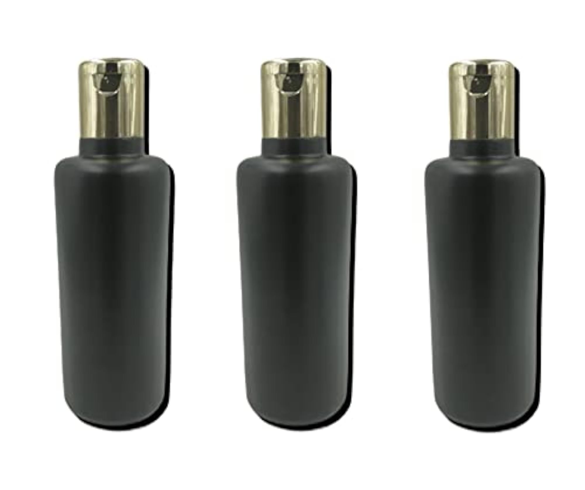 12pcs 100ml HDPE Black Plastic Travel Containers