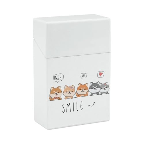 柴犬 可愛い 犬柄 タバコカバー 20本収納 シガレットケース 煙草ケース 煙草入れ 煙草箱 喫煙具 タバコ 保護カバー タバコ箱 シガレットケ たばこケース 携帯に便利