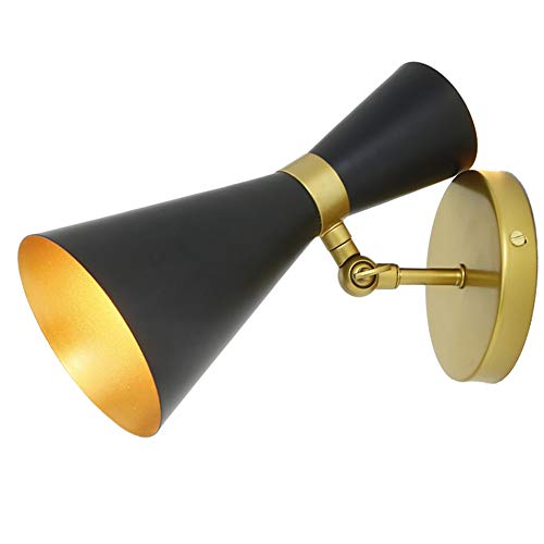 Preisvergleich Produktbild Nordic Schlafzimmer Nachttischlampe Wandleuchte Einfache Moderne Gang Flur Hotel Golden Hintergrund Rotierenden Wandleuchte Kreative Led Lampe