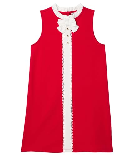 Janie and Jack Girls' Lace Trim Ponte Dress