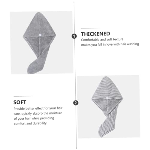 minkissy 6 Peças Secador De Cabelo Tiara Infantil Touca De Banho Grande Turbante Secagem Rápida Toal