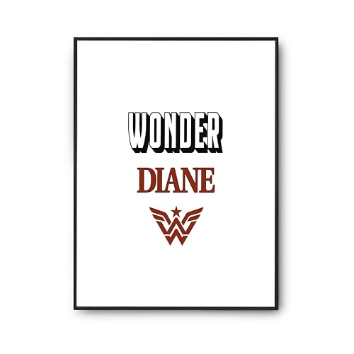 Affiche Wonder Diane 1 de Otshirt poster imprimé en France rigide