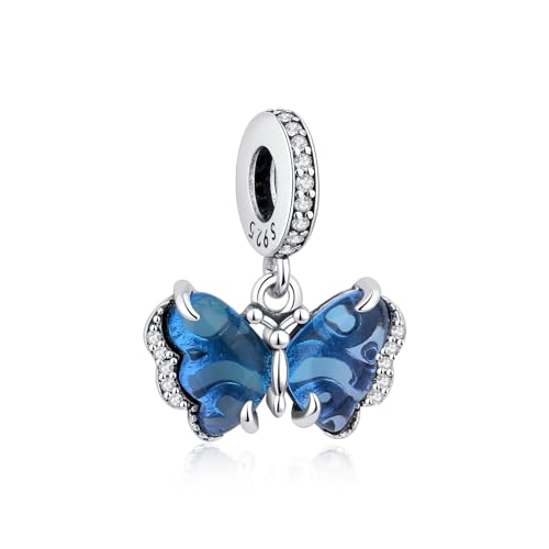 Charm mariposa plata S925 compatible Pandora libre de níquel para mujer
