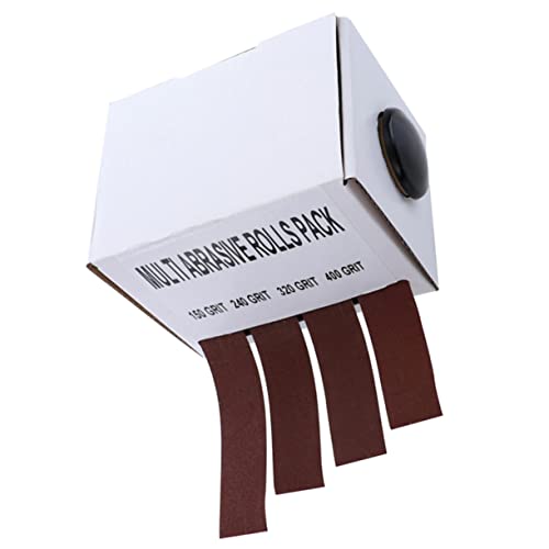 POPETPOP 1Pc Brown Emery Cloth Roll Sandpaper Boxed for Polishing Durable Grinding Sandpaper for Home Use and Pet Manicure