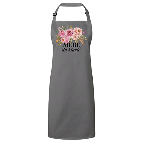Tablier Mariage Mère du Marié pour les préparatifs de cuisine et repas de fête