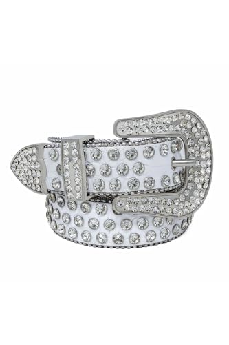Barabbas men's Jewels Rhinestone Stone Buckle leather belt BK8162