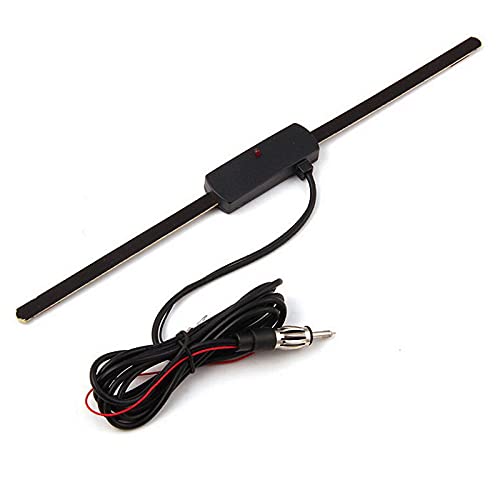 Antena de Radio para Coche 1pcs Parabrisas Coche Am FM Amplificador de señal de Antena de Radio 12V Antena de Coche Universal Booster Amplificador de señal de Radio estéreo