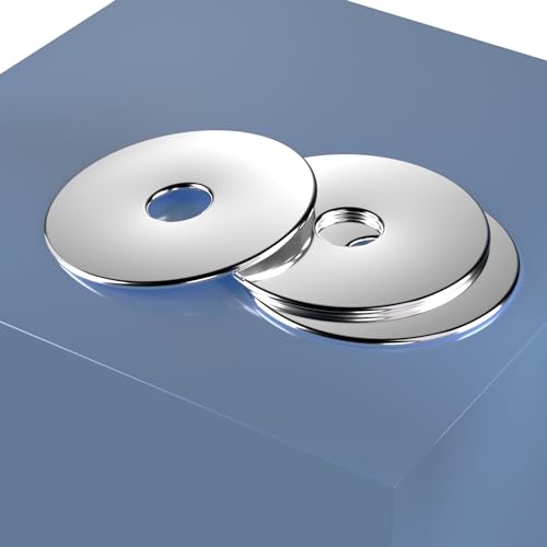 LUPANTER #8 x 3/4" Fender Washers,Stainless Steel Flat Washers,Made of 304 (18-8),100Pcs Large Repair Metal Washers
