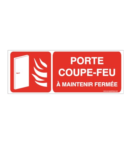 Panneau Porte coupe-feu AUA SIGNALETIQUE