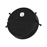PureBowlic Aspirapolvere robotico intelligente con funzionamento silenzioso, pulizia efficiente degli angoli, mobilità a 360 gradi e ricarica USB per uso domestico (nero)