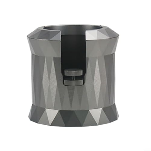 Coffee Portafilter Holder, Adjustable Knob 98 * 96mm Coffee Temper Stand, Sturdy Stainless Steel Tamping Stand(gray)