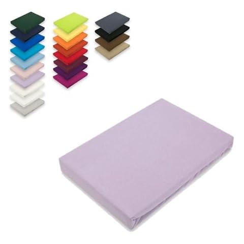 Drap-housse en jersey Lilas EXKLUSIV HEIMTEXTIL Cover