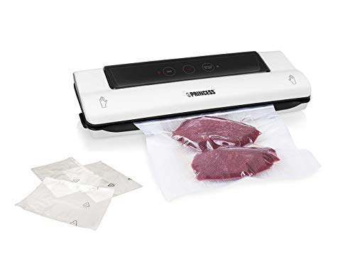 Folienschweißgerät - Sous Vide Einschweißgerät für Lebensmittel & Flüssigkeiten PLUS Starterpaket 50 Stück Vakuumierer…