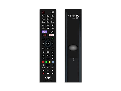 Mando de TV Universal multimarca Fidelio MM sin programación para televisores AYA, Bluesky, First Line, Grandin, Hitachi, Proline, Qilive, Schaub-Lorenz, Schneider, Selecline, Techwood…