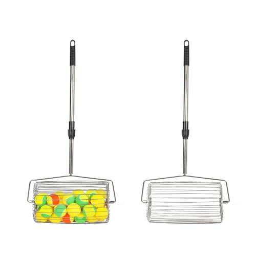 Voodans Portable Tennis Ball Picker Retractable Metal Tennis Ball Retriever Multifunction Ball Collector