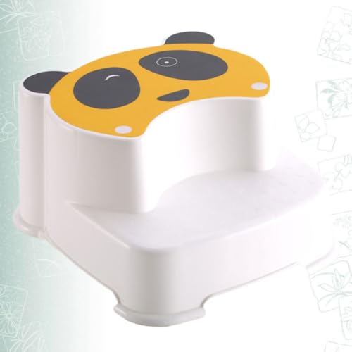 Tabouret antidérapant enfant pour lavabo plastique double couche panda - 7