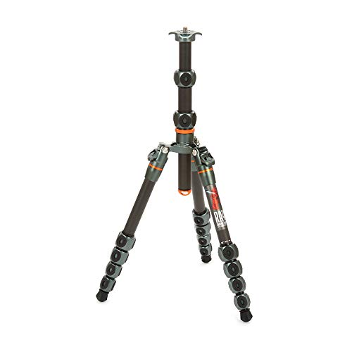 3 Legged Thing Legends Ray Carbon Fibre Tripod - Travel-Friendly, Adjustable Camera Tripod with 3 Detachable Legs and Multiple Mounting Points (RAYGREY)