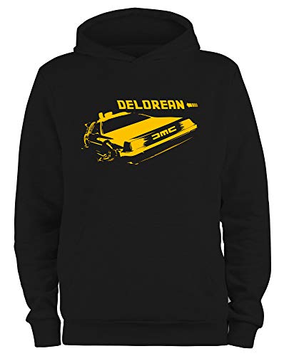 STYLETEX23 Kapuzenpullover Zurück in die Zukunft Delorean schwarz XL