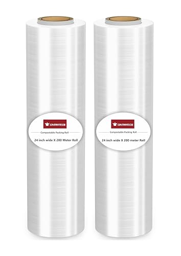 Image of Packing Material, 24 Inch (600 mm), 200 Meters length Large Roll for Packing and multipurpose, 1.6 KG in weight Per Unit, (Pack of 2)