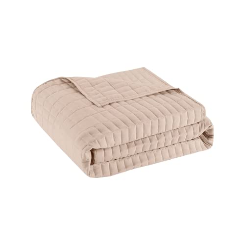 Image of Comfort Spaces Daybed Cover - Luxe Double Sided-Quilting, All Season Cozy Bedding with Bedskirt, Matching Shams, Kienna Blush 75 inchx39 inch 5 Piece