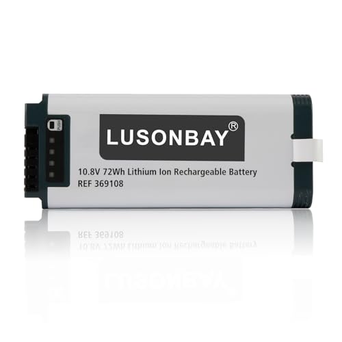 LUSONBAY REF 369108 - Batería de iones de litio para ventilador Hamilton C1 T1 de 10,8 V y 72 Wh