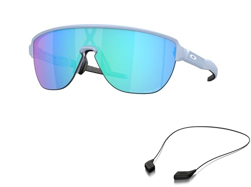 Oakley OO9248A Sunglasses Bundle: OO 9248A 924805 Corridor A Matte Stonewash Pri and Large Black leash Accessory kit2