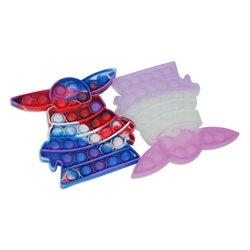 Kelshi Poppet Plopper - Juguete antiestrés para niños y adultos, autismo, hiperactividad, hiperactividad, hiperactividad, juguete antiestrés (2 unidades) Cover