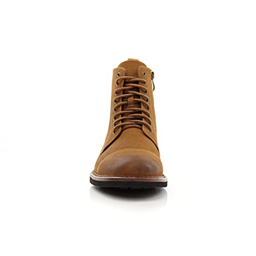 Image of Polar Fox Men's Ankle Dress Boots | Lace-up Casual Fashion Boot Collection | Cap Toe & Plain Toe Styles |