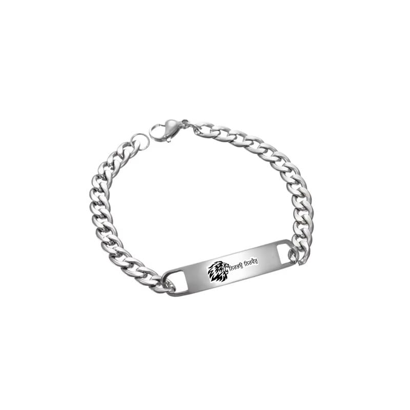 The Men Gift Punjabi Name Bracelets | Silver Punjabi Name Bracelet for Indian Friend in Gurmukhi Script, Punjabi Name Bracelet Women Men ShivBLRBr202522