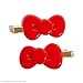 Hello Kitty x Kitsch Creaseless Hair Clips for Women - No Crease, No Bend Hair Clips for Styling, Bangs, Makeup Application, Face Wash | Durable Plastic - Red Bow Design | Ideal Gifts for Women, 2pc