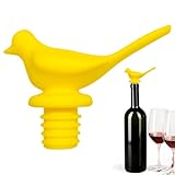 Tapones Para Vino - Sellado Hermético Con Pájaro 3D,Conservador de Vino de Silicona - Para Licor Cerveza Bebidas Bar Cocina Fiesta Conservación Frescura
