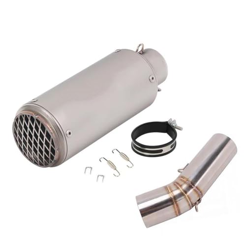 Accessoires d'échappement Silencieux D'échappement Moto En Acier Inoxydable Pour DUCATI Diavel 1200 60 Mm(Chrome)