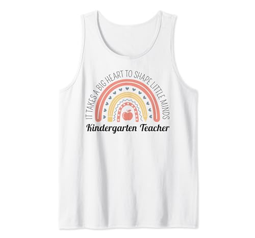 Kindergarten Teacher Apreciation Week Cute Big Heart 46 Camiseta sin Mangas