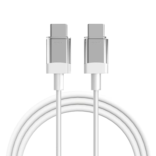 Image of 65W Charger Compatible With Nothing Original USB-C to USB-C Fast Charging Cable CMF Charger Cord for Smartphones, Compatible with Nothing Devices, Google Pixel, Samsung Galaxy, Devices (White)