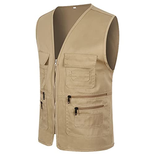 Chaleco de viaje con múltiples bolsillos Kelsiop hombre cómodo para guardar accesorios 5