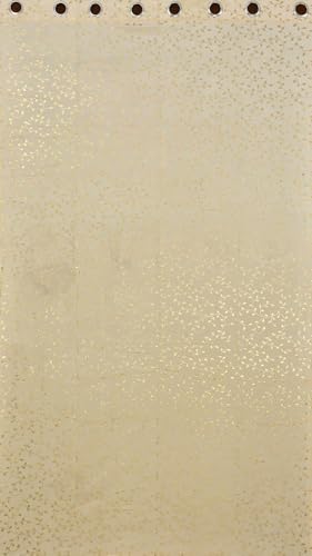 Image of Fabrilia Soft Velvet Printed Long Door Curtains for Living Room /Bedroom (9 Feet Long, Cream, Pack of 1 Piece)