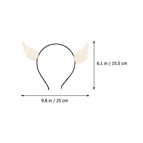 PIXNOR 2 PeÃ§as de Tiara de Anjo Asas AcessÃ³rio de Traje de Halloween para CrianÃ§as CrianÃ§as