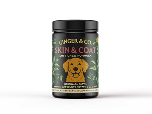 GINGER & CO. Skin & Coat Support Chews for Dogs