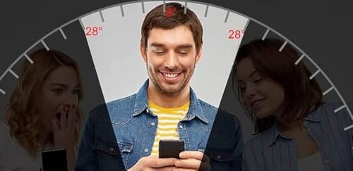 Image of Privacy Screen Protector Anti-Spy Flexible Screen Guard for Vivo V25 Pro 5G, Anti-Scratch [Not Working Fingerprint] (Black)