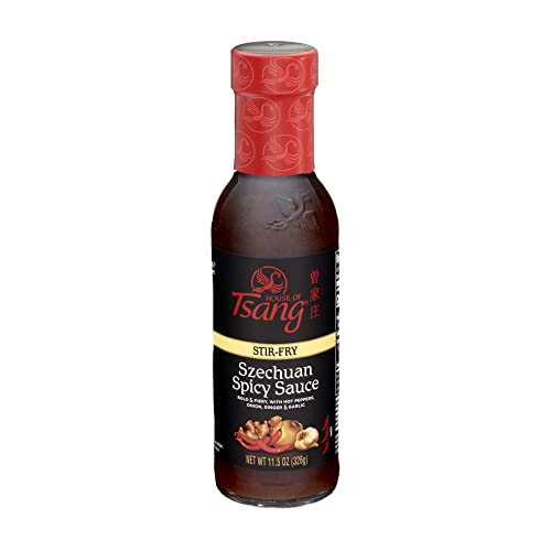 HOUSE OF TSANG Spicy Szechuan Stir-Fry Sauce, 11.5 oz Bottle
