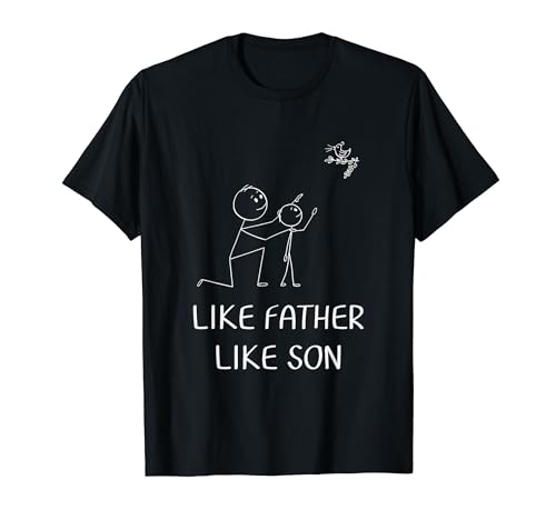 Like Father Like Son Family Matching Bird Watcher Boy Dad Camiseta