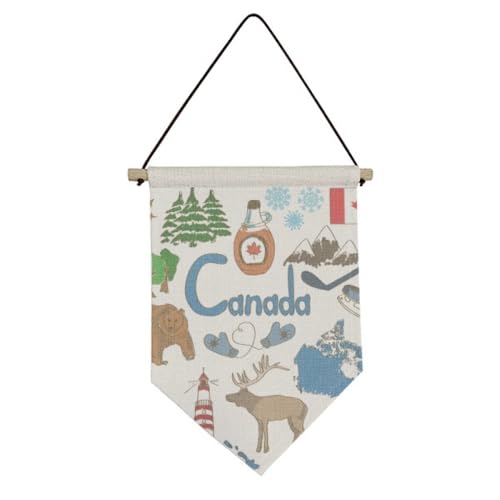Drapeau national du Canada Landscap en toile de qualité supérieure pour mur