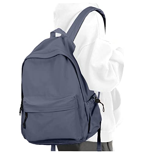 Image of School Backpack for Girls Water Resistant High School Book Bag Simple Backpack for Teens Boys Girls, Lightweight Simple Middle School Back Pack Daypack