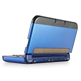 TNP Coque de Protection Compatible avec Nintendo New 3DS XL LL (2015), Bleu   Coque Rigide Clip Plastique et Aluminium, Protection intégrale, Nouveau Design sans charnière modifié