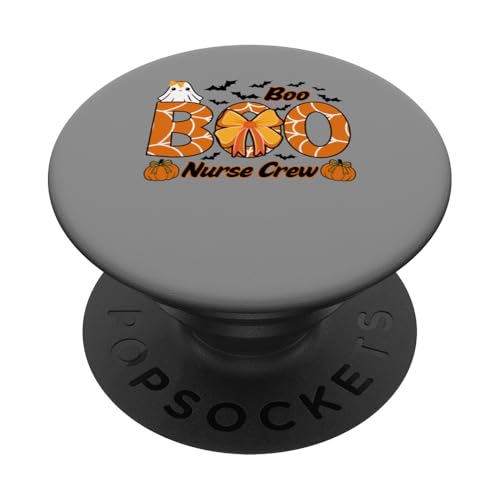 Maglietta Boo Nurse Crew Halloween Ghost PopSockets PopGrip Adesivo
